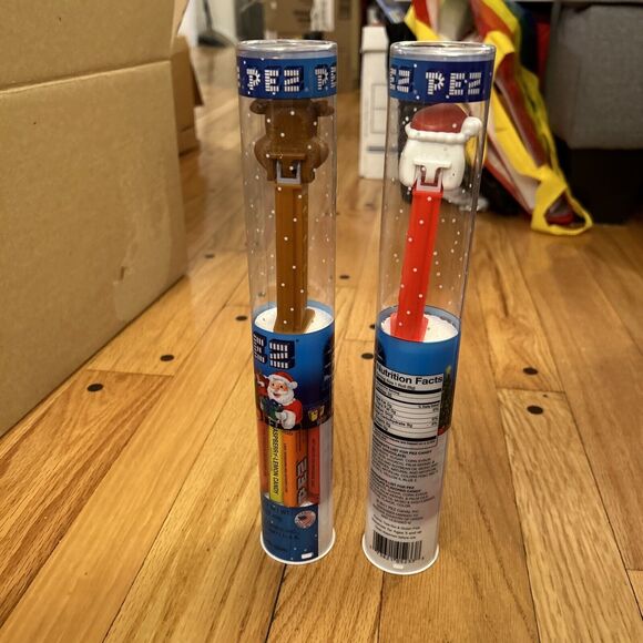 Christmas Reindeer & Santa Pez Dispenser, with Pez Candy Refills NIB Holiday - Picture 3 of 6